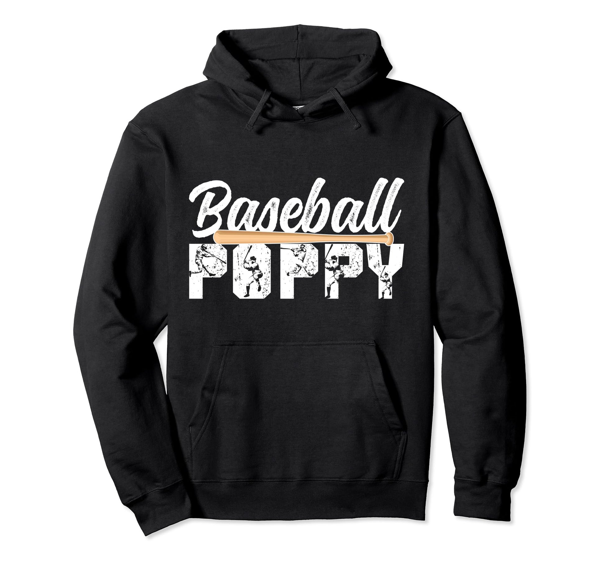 Baseball Poppy Grandpa Poppy Baseball Hoodie - Novelty Apparel Men Women - T-Shirt, Sweatshirt, Hoodie
