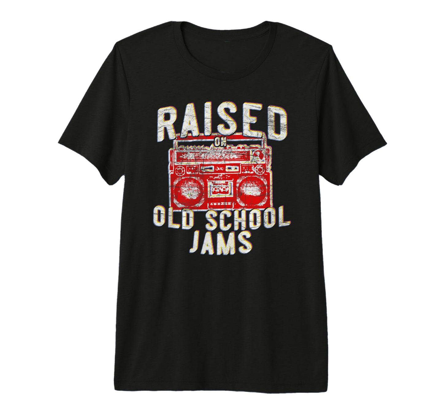 80S 90S Rap Hip Hop Raised Old School T-Shirt - Unique Graphic Men Women - T-Shirt, Sweatshirt, Hoodie