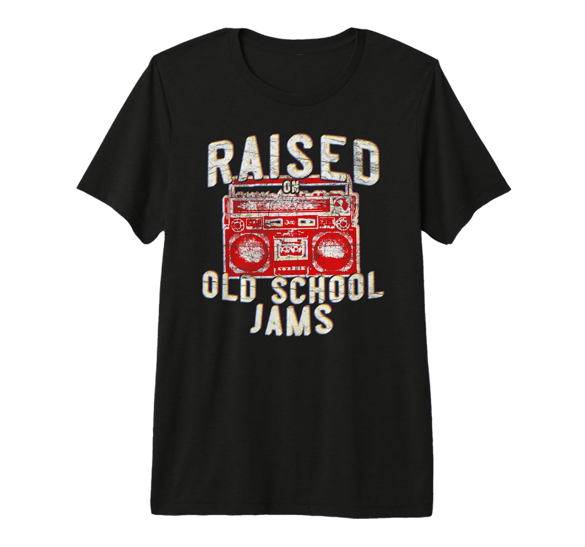 80S 90S Rap Hip Hop Raised Old School T-Shirt - Unique Graphic Men Women - T-Shirt, Sweatshirt, Hoodie
