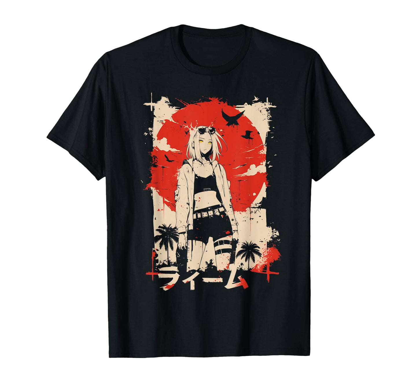 Goth Grunge Demon Anime Waifu T-Shirt - Fun Novelty Design for Adults - T-Shirt, Sweatshirt, Hoodie