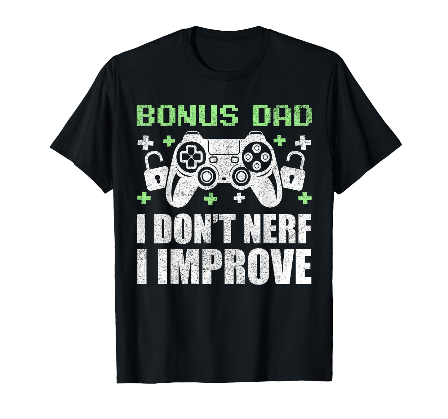 Gamer Stepdad Fathers Day Bonus Dad T-Shirt - Minimalist Print for Adults - T-Shirt, Sweatshirt, Hoodie