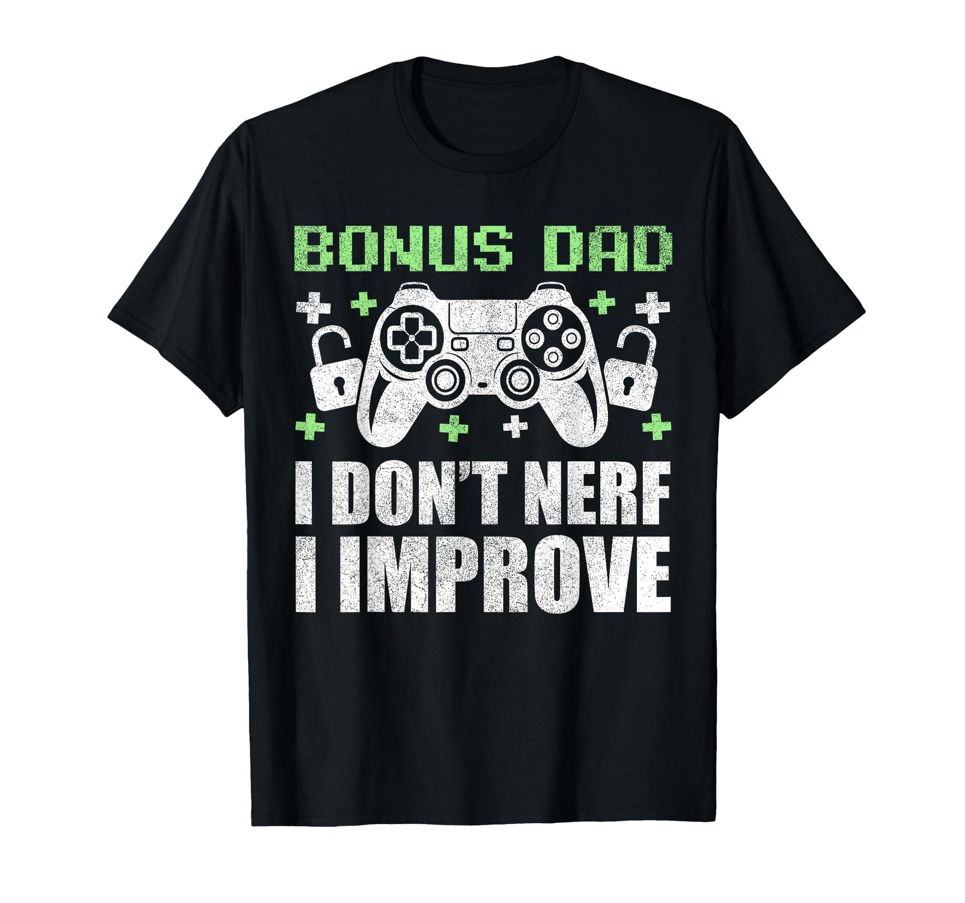 Gamer Stepdad Fathers Day Bonus Dad T-Shirt - Minimalist Print for Adults - T-Shirt, Sweatshirt, Hoodie