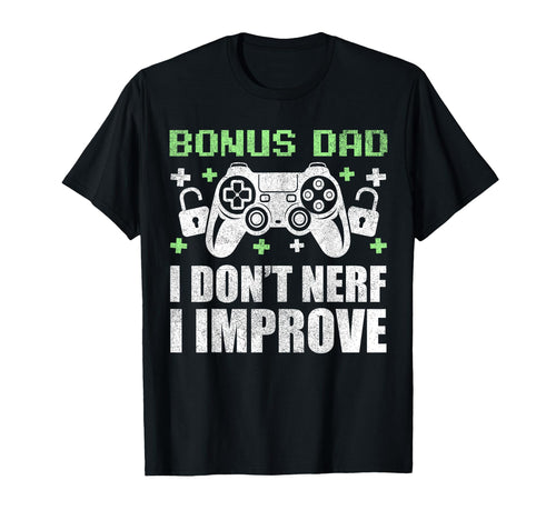 Gamer Stepdad Fathers Day Bonus Dad T-Shirt - Minimalist Print for Adults - T-Shirt, Sweatshirt, Hoodie