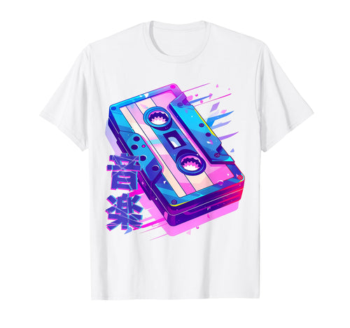 Music Casette Tape 80S 90S Vaporwave T-Shirt - Novelty Apparel Men Women - T-Shirt, Sweatshirt, Hoodie