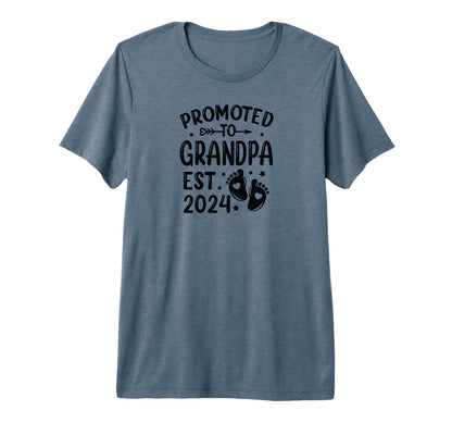 Soon To Grandpa Est 2024 Father Day T-Shirt - Trendy Graphic for Adults - T-Shirt, Sweatshirt, Hoodie