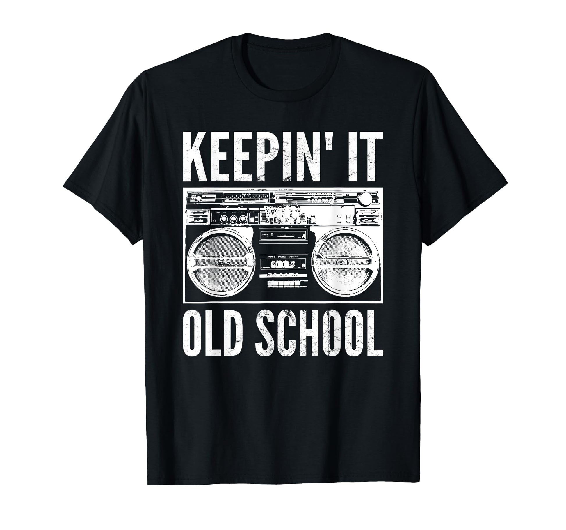 Keepin It Old School Hip Hop Lovers T-Shirt - Unique Graphic for Adults - T-Shirt, Sweatshirt, Hoodie