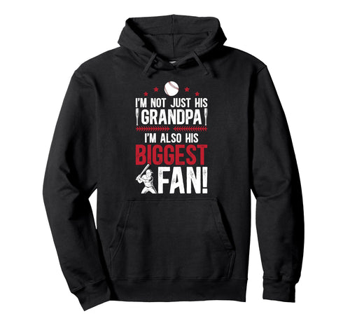 His Biggest Fan Baseball Grandpa Baseball Hoodie - Minimalist Print Unisex - T-Shirt, Sweatshirt, Hoodie