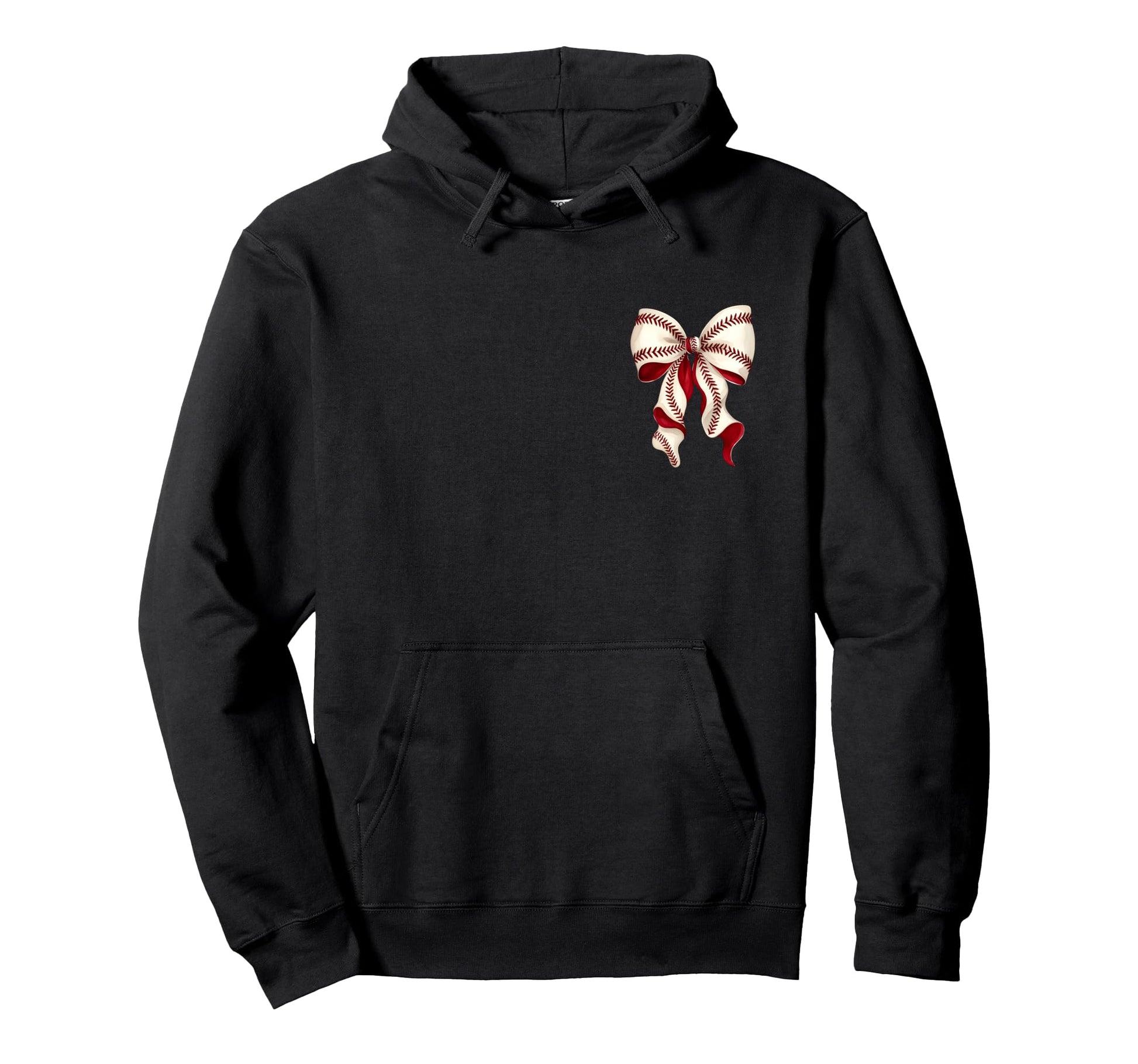 Tball Yaya Teeball Front Back Coquette Hoodie - Novelty Apparel Men Women - T-Shirt, Sweatshirt, Hoodie