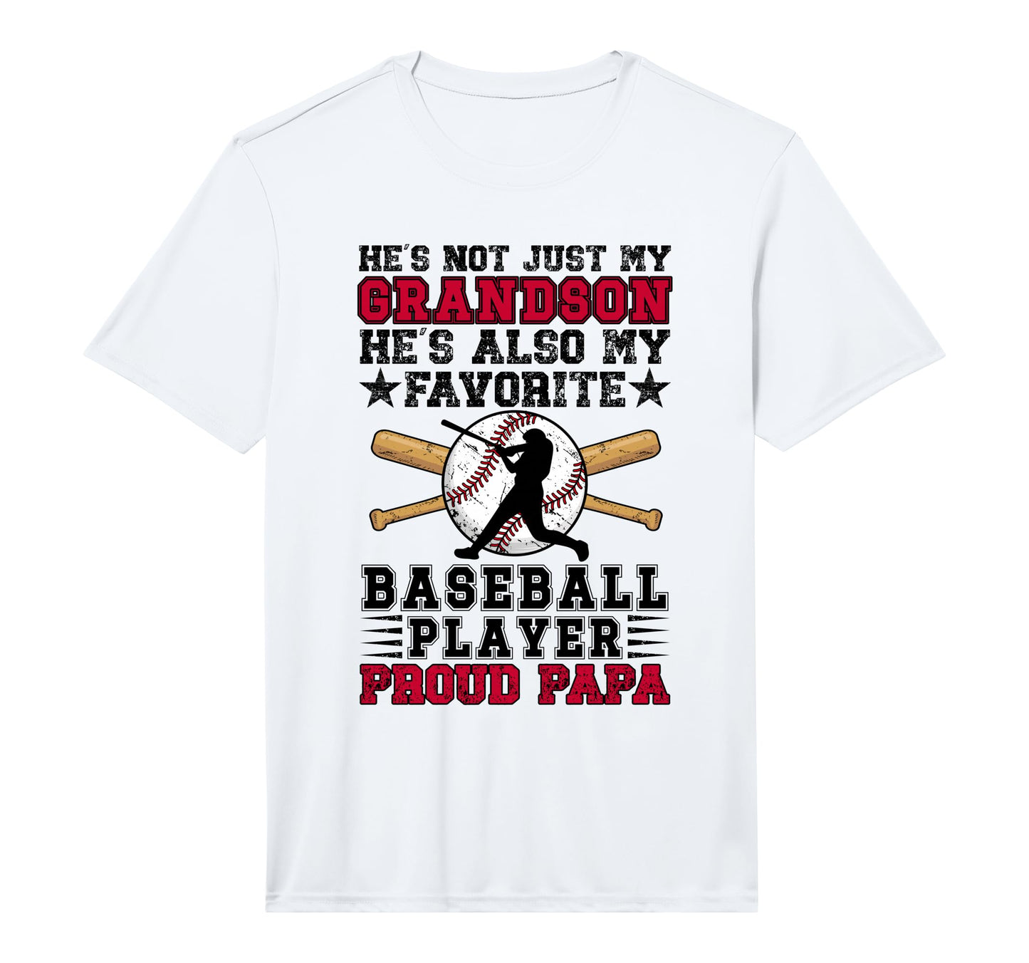 Mens Proud Papa Baseball Papa Baseball T-Shirt - Trendy Graphic Unisex - T-Shirt, Sweatshirt, Hoodie