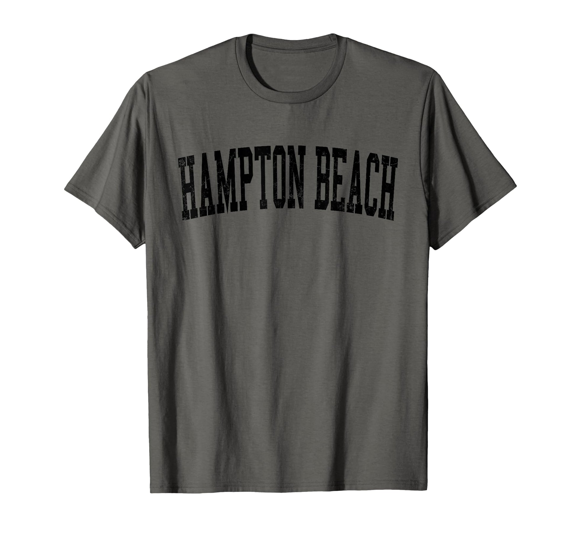 Hampton Beach Distressed Black T-Shirt - Casual Everyday Wear Men Women - T-Shirt, Sweatshirt, Hoodie