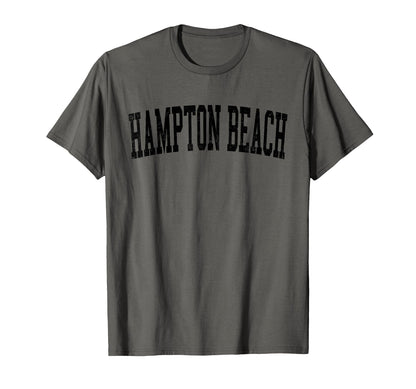 Hampton Beach Distressed Black T-Shirt - Casual Everyday Wear Men Women - T-Shirt, Sweatshirt, Hoodie