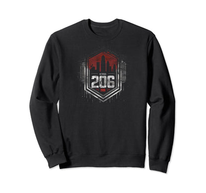 206 Grit 90S Grunge Urbandecay Mens Sweatshirt - Streetwear Style Unisex - T-Shirt, Sweatshirt, Hoodie