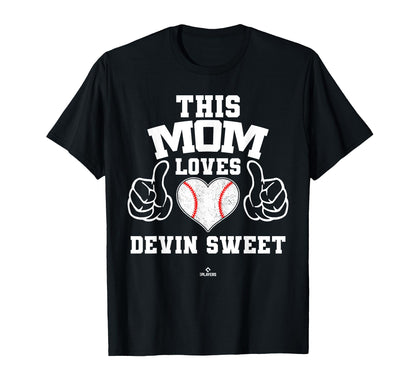 This Mom Loves Devin Sweet Prospect T-Shirt - Fun Novelty Design Unisex - T-Shirt, Sweatshirt, Hoodie