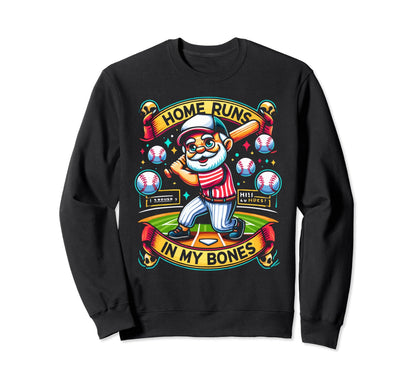 Baseball Grandpa Grandfather Sweatshirt - Casual Everyday Wear Unisex - T-Shirt, Sweatshirt, Hoodie