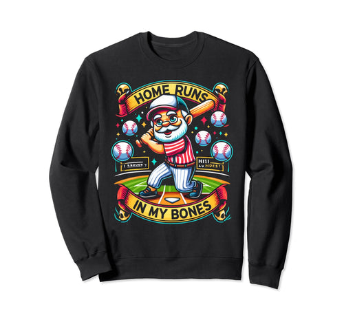 Baseball Grandpa Grandfather Sweatshirt - Casual Everyday Wear Unisex - T-Shirt, Sweatshirt, Hoodie