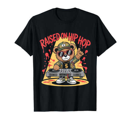 Camouflage Rapper Teddy Bear Camo 80S Old T-Shirt - Trendy Graphic Unisex - T-Shirt, Sweatshirt, Hoodie