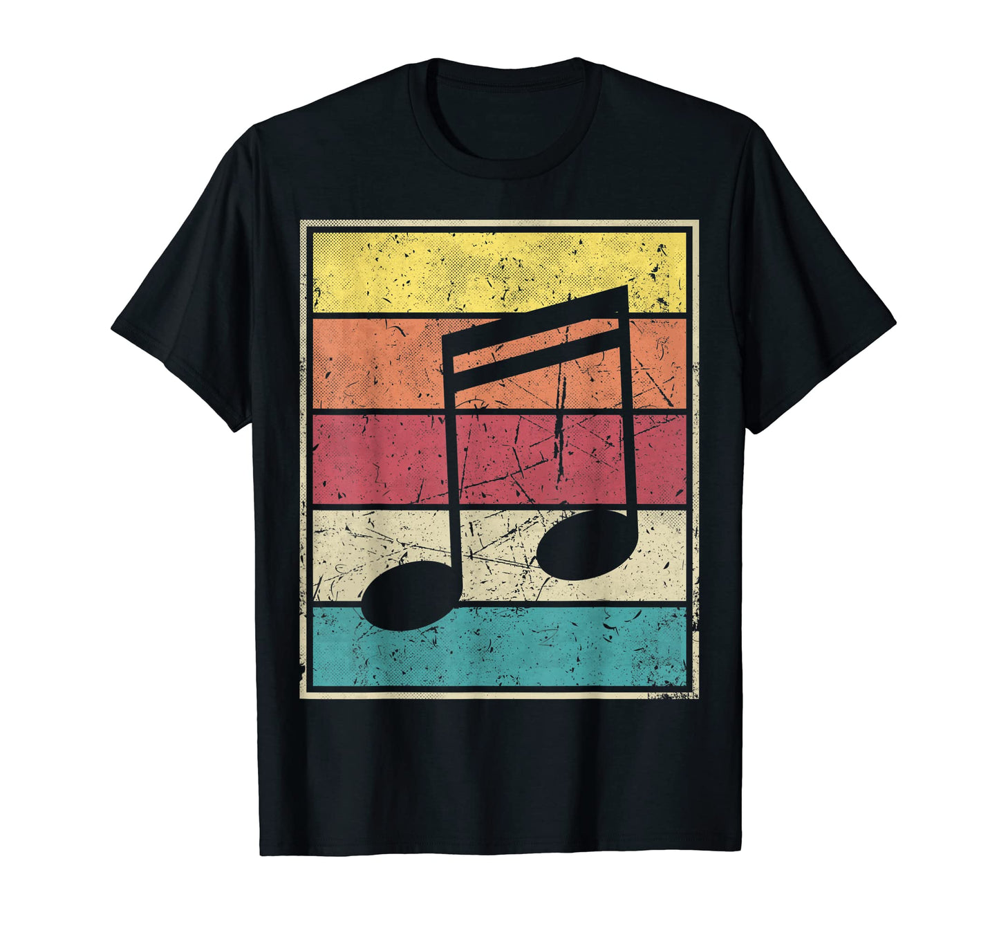 Music Note Stripes T-Shirt - Unique Graphic Unisex - T-Shirt, Sweatshirt, Hoodie