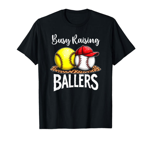 Joyful Busy Raising Ballers Ballplayer T-Shirt - Trendy Graphic Men Women - T-Shirt, Sweatshirt, Hoodie