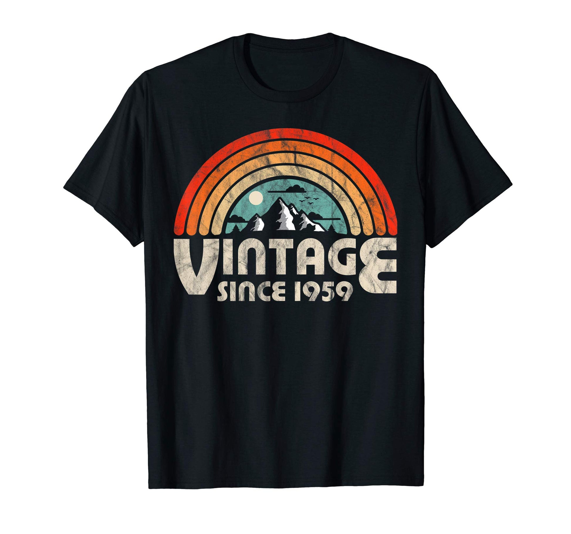 60Th Birthday Gift 1959 Epic Rainbow T-Shirt - Graphic Print Men Women - T-Shirt, Sweatshirt, Hoodie