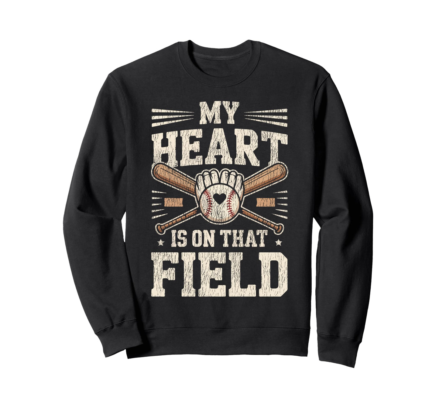 Baseball Fan Mom Mother Sweatshirt - Custom Art Print for Adults - T-Shirt, Sweatshirt, Hoodie