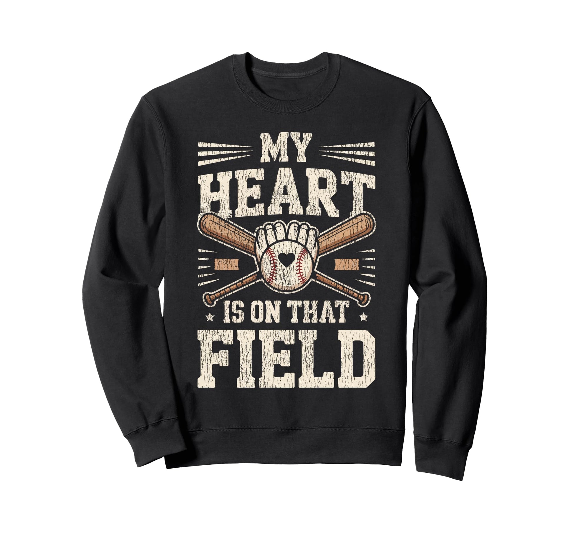 Baseball Fan Mom Mother Sweatshirt - Custom Art Print for Adults - T-Shirt, Sweatshirt, Hoodie