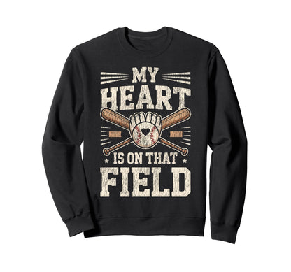 Baseball Fan Mom Mother Sweatshirt - Custom Art Print for Adults - T-Shirt, Sweatshirt, Hoodie