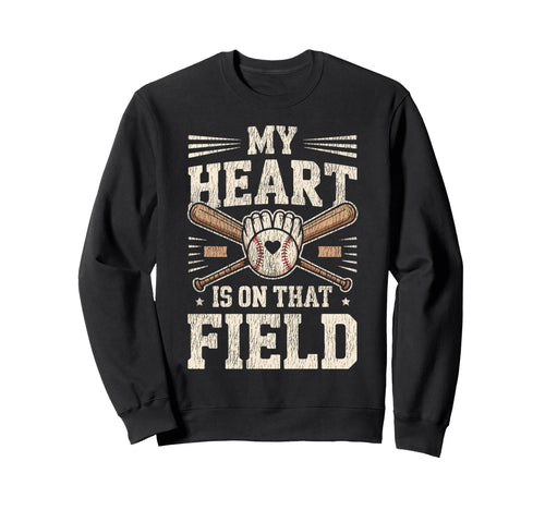Baseball Fan Mom Mother Sweatshirt - Custom Art Print for Adults - T-Shirt, Sweatshirt, Hoodie