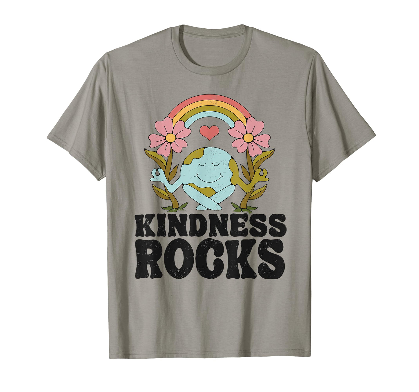 Earth Day Hippie Teacher Rainbow T-Shirt - Casual Everyday Wear Men Women - T-Shirt, Sweatshirt, Hoodie
