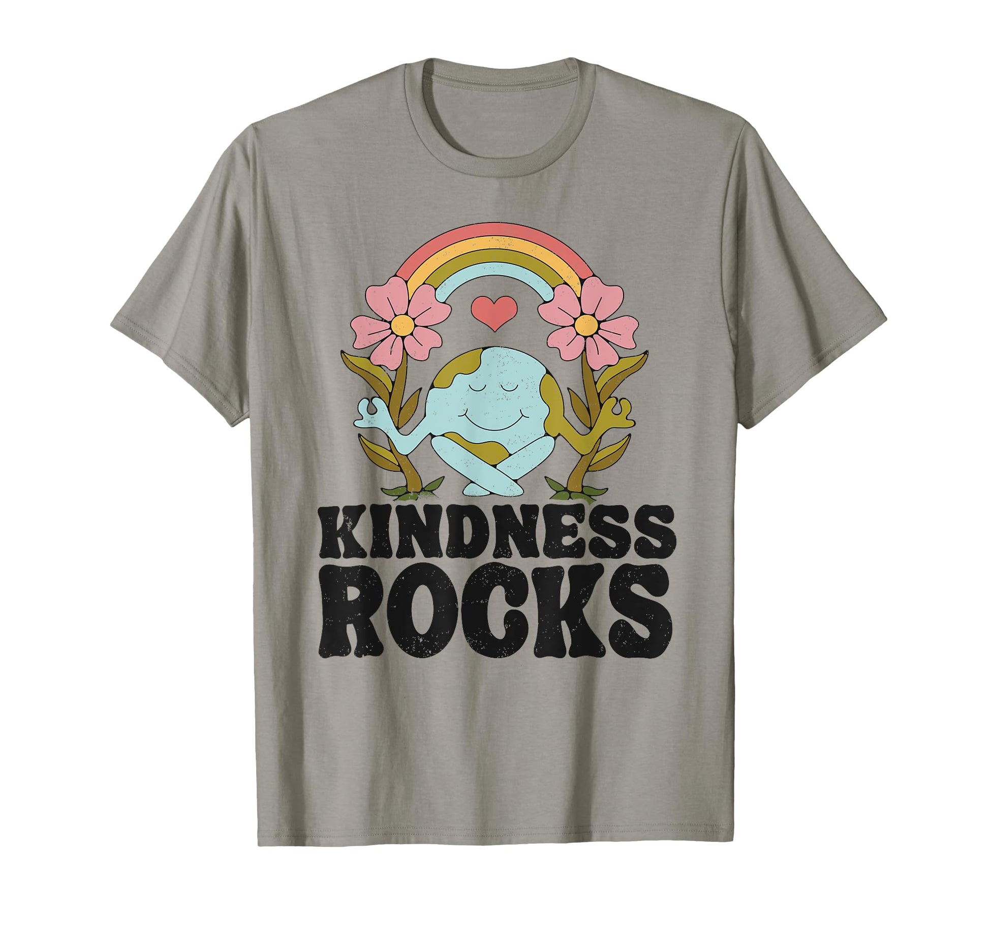 Earth Day Hippie Teacher Rainbow T-Shirt - Casual Everyday Wear Men Women - T-Shirt, Sweatshirt, Hoodie