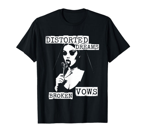 Punk Goth Nun 90S Grunge Distressed T-Shirt - Streetwear Style for Adults - T-Shirt, Sweatshirt, Hoodie