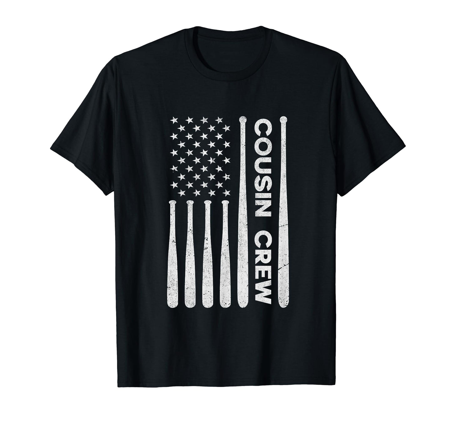 Baseball Cousin Crew Usa Flag T-Shirt - Minimalist Print for Adults - T-Shirt, Sweatshirt, Hoodie