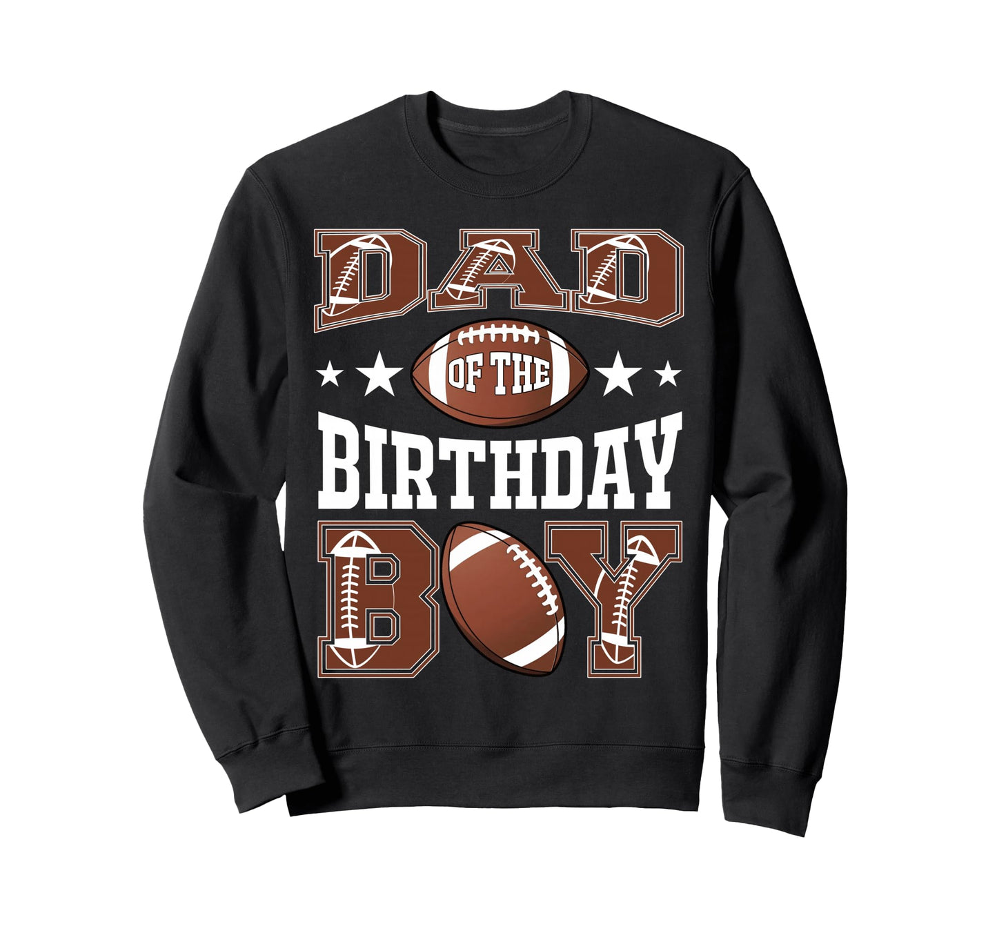 Dad Birthday Football Game Day Sweatshirt - Minimalist Print Unisex - T-Shirt, Sweatshirt, Hoodie