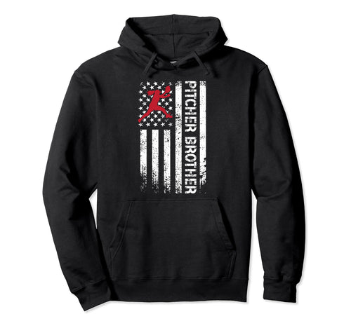 Baseball Pitcher Brother Baseball Hoodie - Unique Graphic for Adults - T-Shirt, Sweatshirt, Hoodie