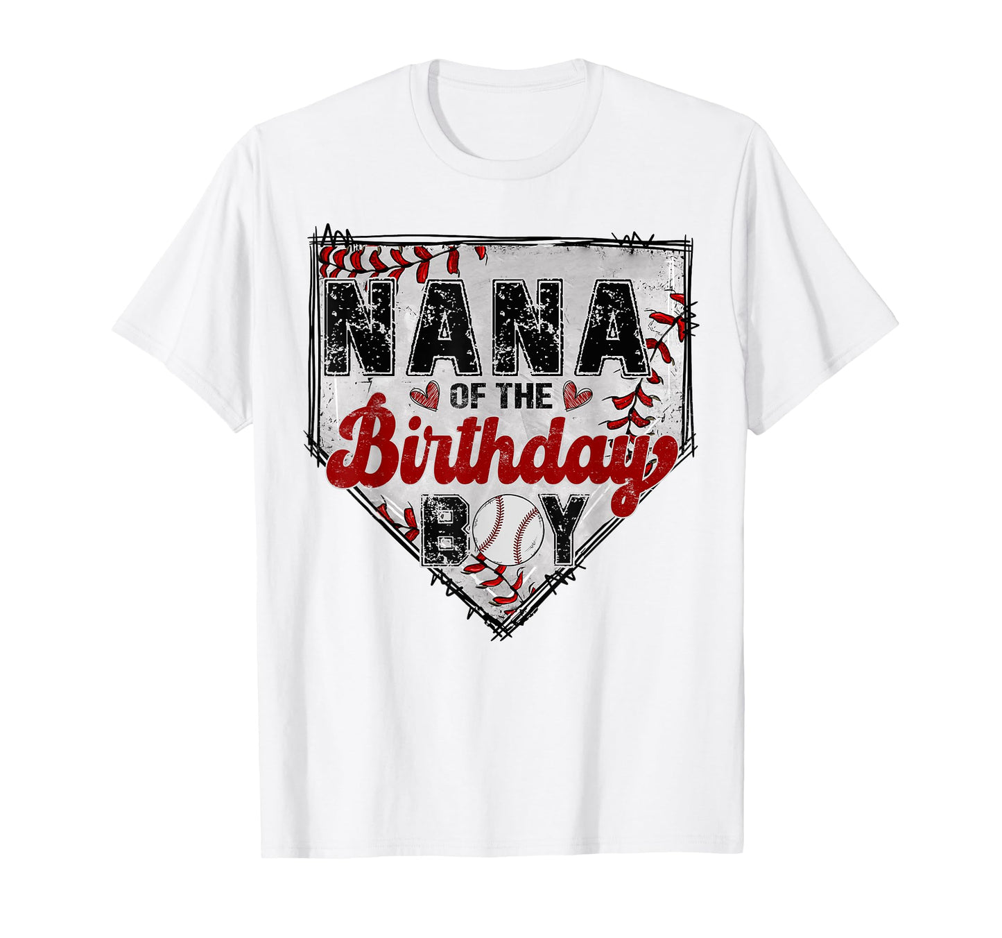 Nana Birthday Baseball Lover Family T-Shirt - Custom Art Print Unisex - T-Shirt, Sweatshirt, Hoodie