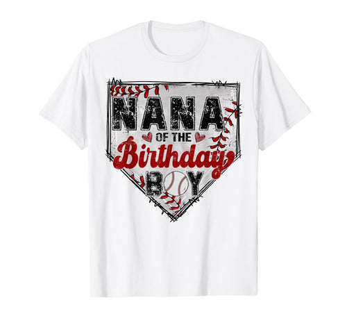 Nana Birthday Baseball Lover Family T-Shirt - Custom Art Print Unisex - T-Shirt, Sweatshirt, Hoodie