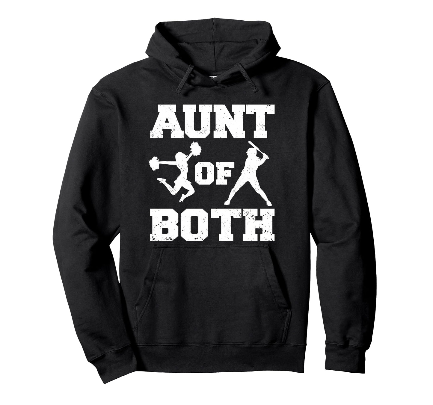 Aunt Both Cheer And Baseball Hoodie - Unique Graphic for Adults - T-Shirt, Sweatshirt, Hoodie