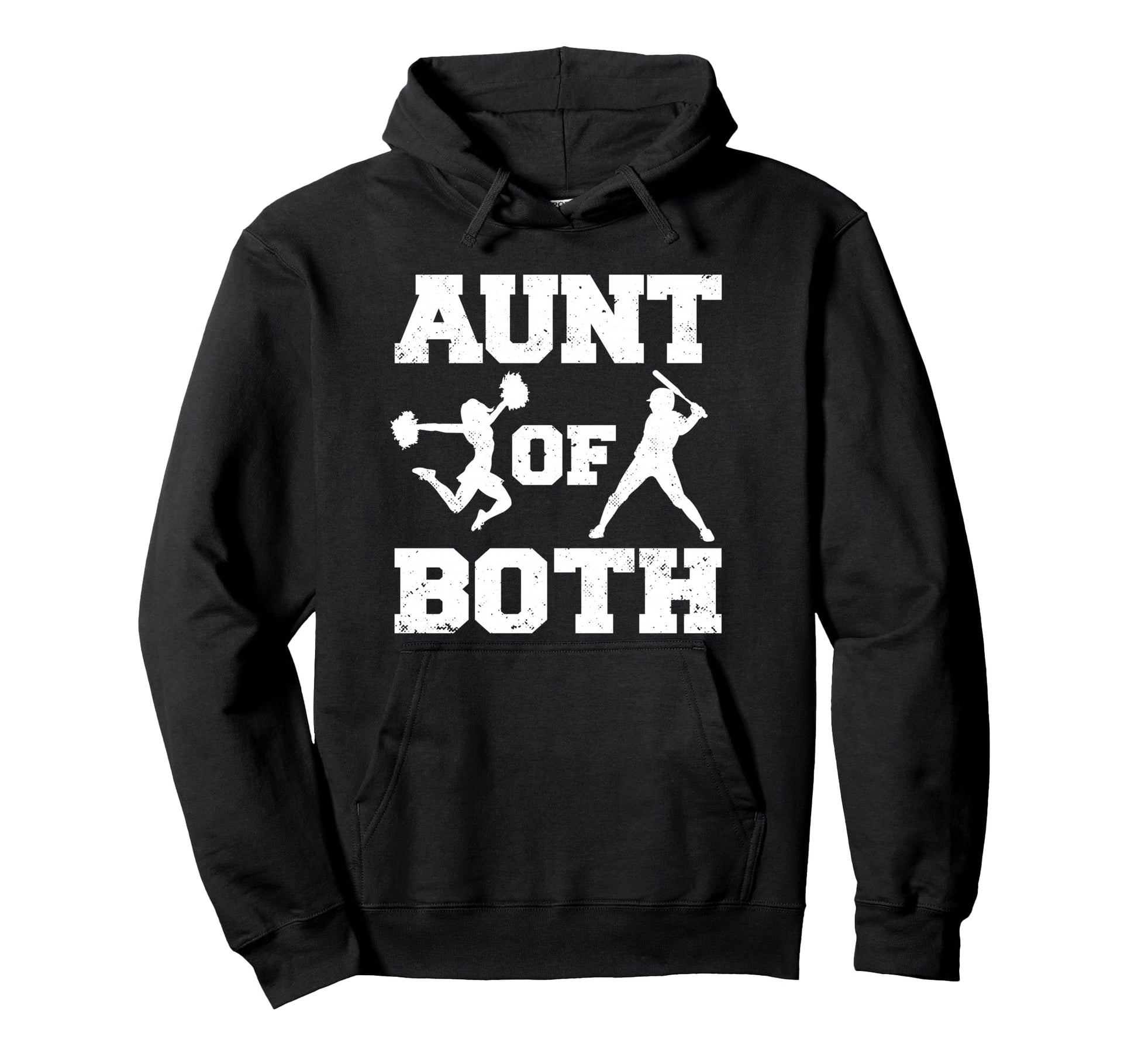 Aunt Both Cheer And Baseball Hoodie - Unique Graphic for Adults - T-Shirt, Sweatshirt, Hoodie