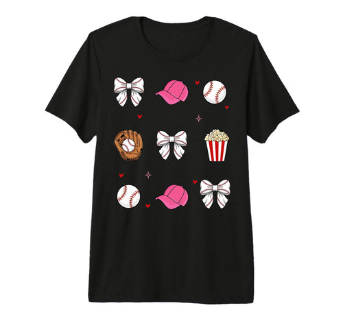 Baseball Sister Coquette Bow Tri Blend T-Shirt - Minimalist Print Men Women - T-Shirt, Sweatshirt, Hoodie