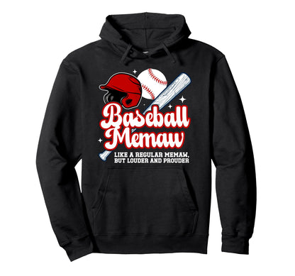 Baseball Memaw Definition Memaw Hoodie - Casual Everyday Wear Unisex - T-Shirt, Sweatshirt, Hoodie