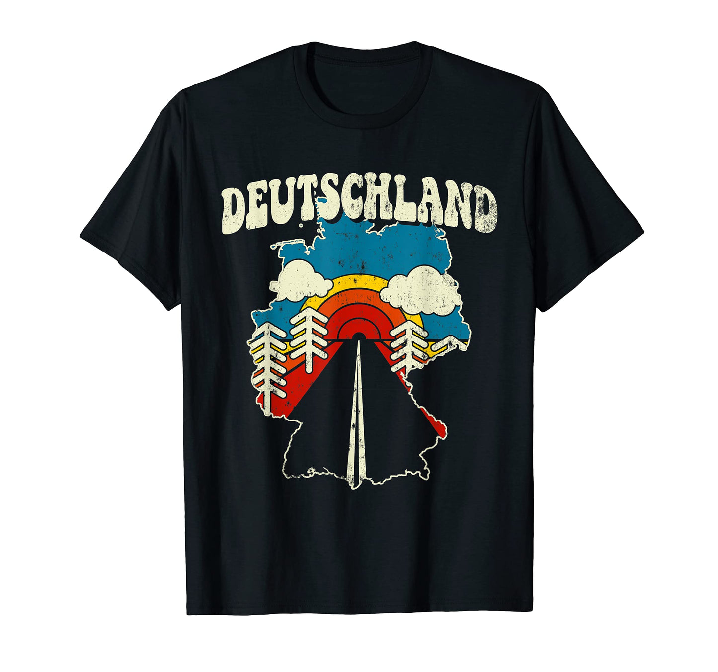 Germany German Country Rainbow T-Shirt - Minimalist Print Unisex - T-Shirt, Sweatshirt, Hoodie