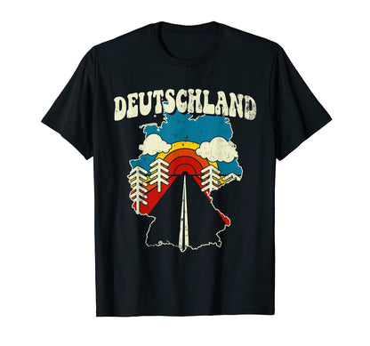 Germany German Country Rainbow T-Shirt - Minimalist Print Unisex - T-Shirt, Sweatshirt, Hoodie