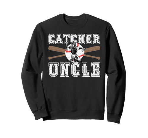 Baseball Catcher Uncle Baseball Sweatshirt - Custom Art Print for Adults - T-Shirt, Sweatshirt, Hoodie