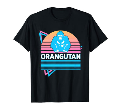 Orangutan Vaporwave Aesthetic T-Shirt - Aesthetic Graphic Unisex - T-Shirt, Sweatshirt, Hoodie