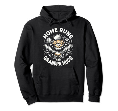 Baseball Grandpa Grandfather Gramps Hoodie - Graphic Print for Adults - T-Shirt, Sweatshirt, Hoodie