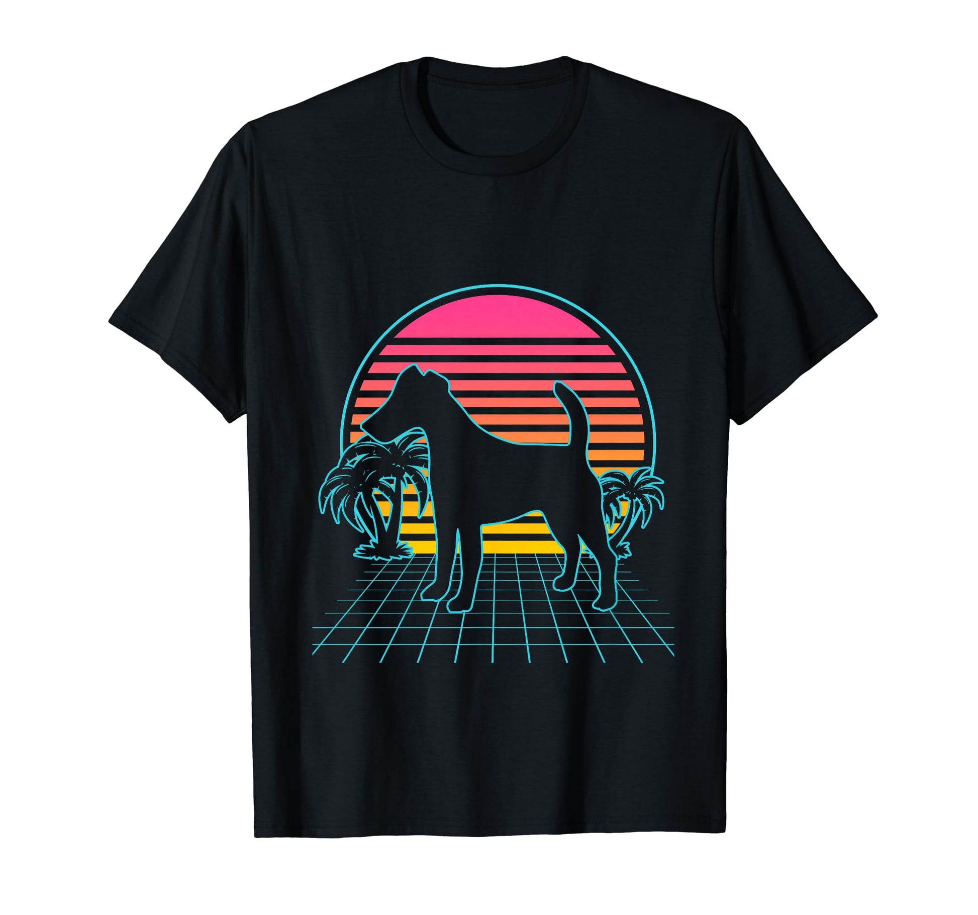 Smooth Fox Terrier Dog 80S T-Shirt - Fun Novelty Design for Adults - T-Shirt, Sweatshirt, Hoodie