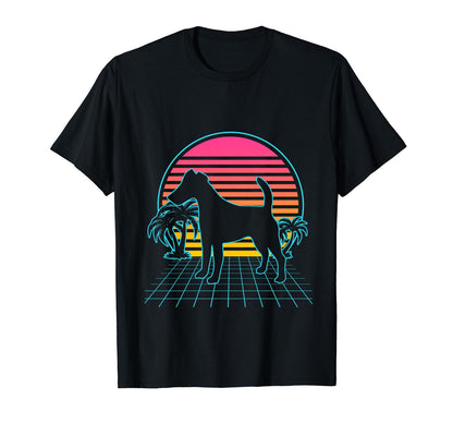 Smooth Fox Terrier Dog 80S T-Shirt - Fun Novelty Design for Adults - T-Shirt, Sweatshirt, Hoodie