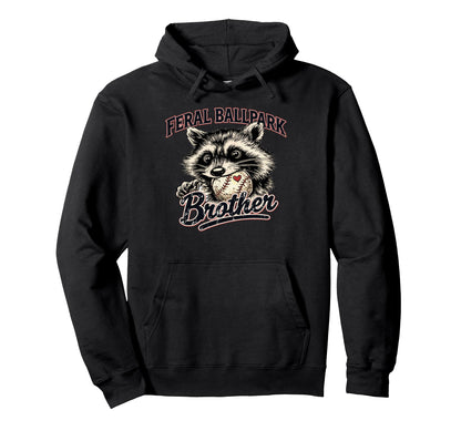 Raccoon And Scooter Feral Ballpark Hoodie - Custom Art Print Men Women - T-Shirt, Sweatshirt, Hoodie
