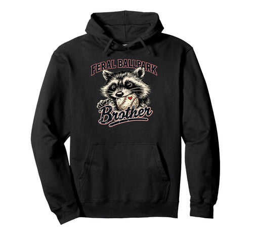 Raccoon And Scooter Feral Ballpark Hoodie - Custom Art Print Men Women - T-Shirt, Sweatshirt, Hoodie