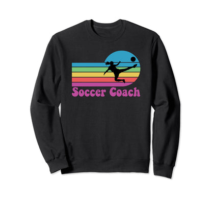 Soccer Coach Rainbow Sweatshirt - Custom Art Print for Adults - T-Shirt, Sweatshirt, Hoodie
