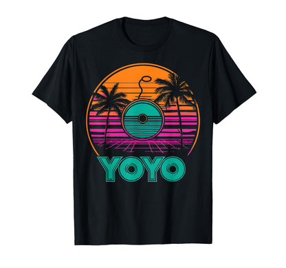 Yoyo Toy Vaporwave Aesthetic Sunset T-Shirt - Streetwear Style Unisex - T-Shirt, Sweatshirt, Hoodie
